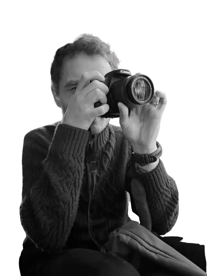 Photographer with camera