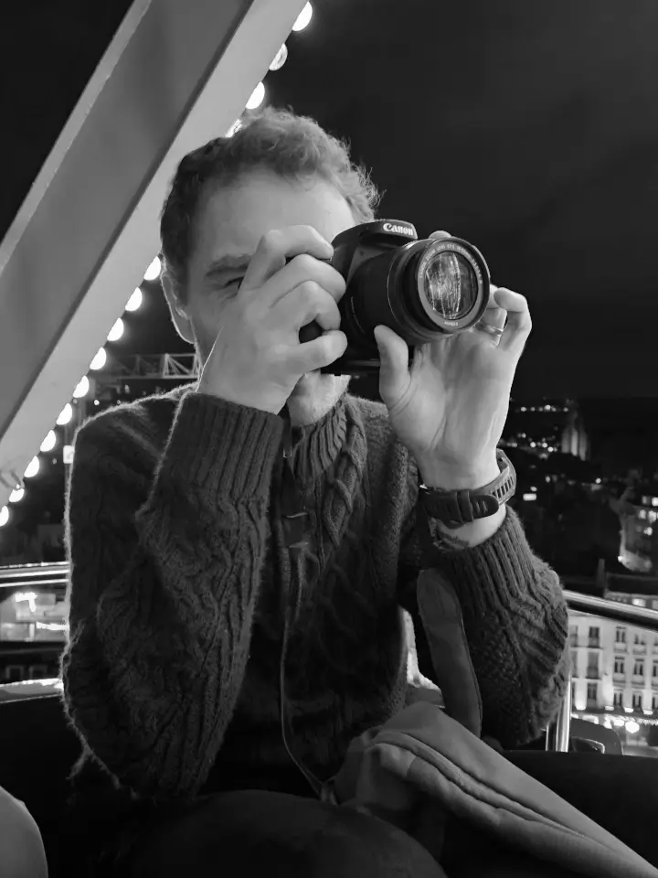 Photographer with camera